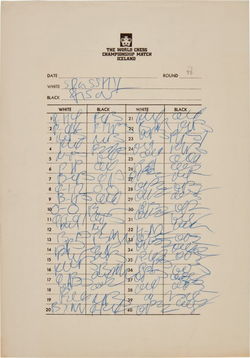 World Championship 1972, Scoresheets, round 17, 22-23 August 1972