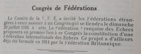 FFE Bulletin number 11 - April May June 1924