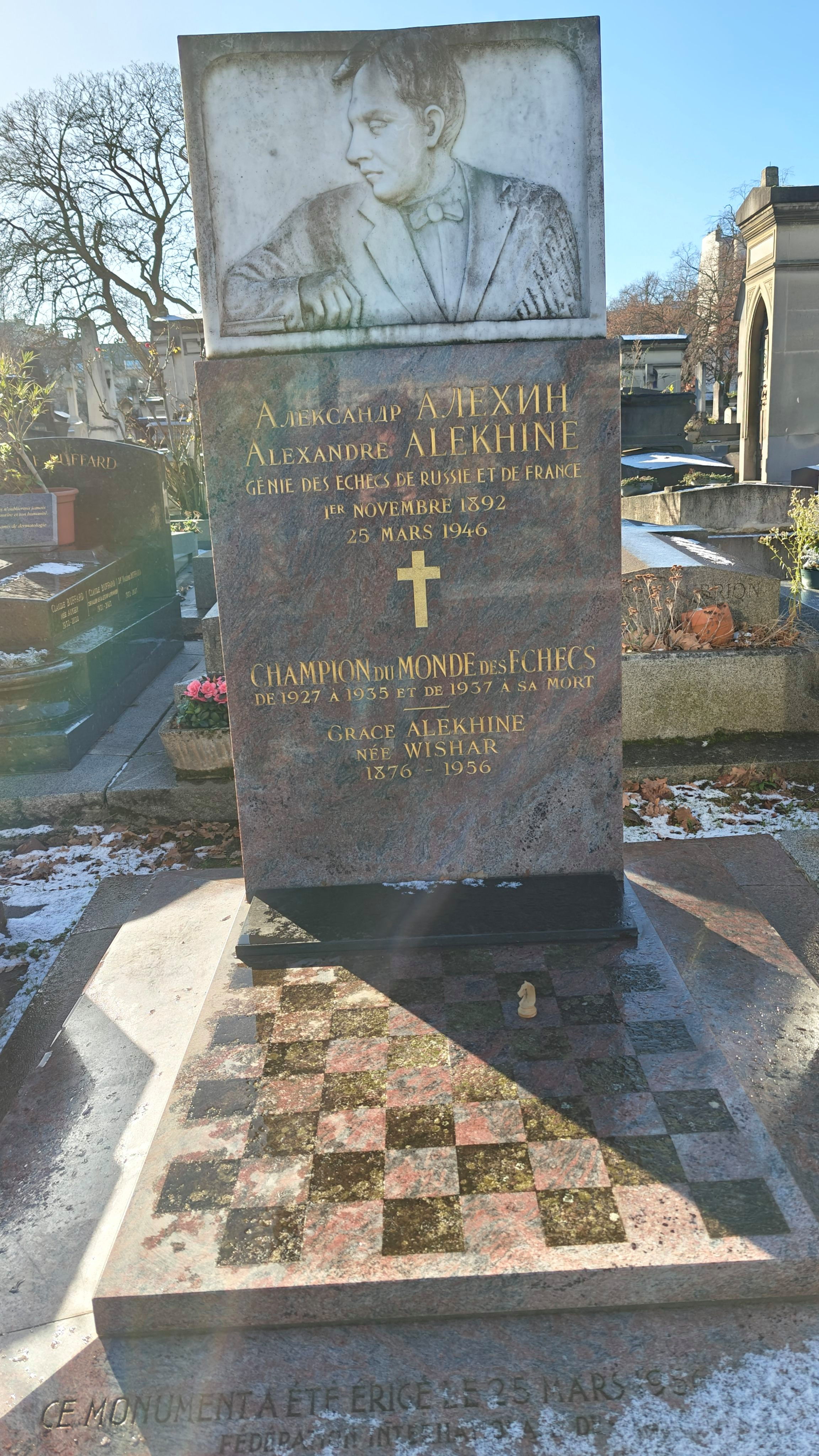The grave of Alexander Alekhine