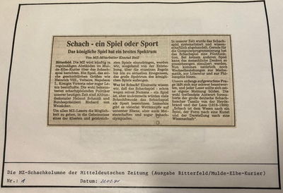 Quelle: Schachmuseum Löberitz, Konrad Reiß in MZ v. 22.3.1991