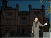Maria Łuczak in front of Kórnik Castle (2006)