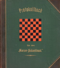 Harzer Schachbund - Bucheinband Titelseite (außen), 2. Band