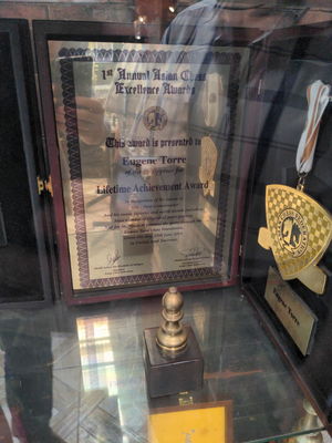 The Lifetime Achievement Award from the Asian Chess Federation