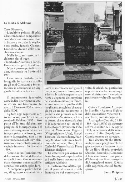 Foto von Arcangelo Blandini im Archiv Aldo Clementi.