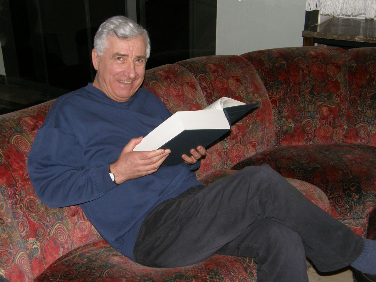 Tony Gillam with the Lasker "Bible"