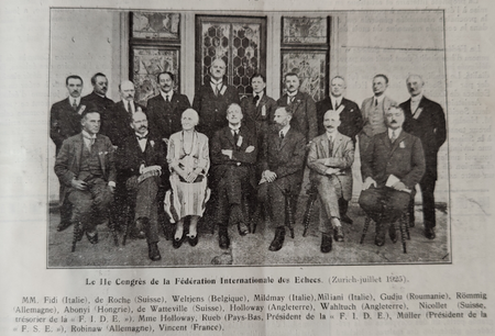The IInd Congress of the International Chess Federation (Zurich - July 1925)