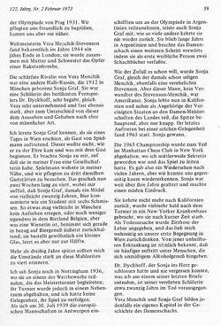 Auszug aus Hans Kmoch: Damenschach - Ein kleiner Rückblick