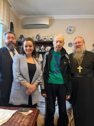 The Clergyman (right) is the confessor of the family, and Averbakh's former pupil in chess