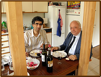Our Italian friends Luca D'Ambrosio (left) and Romano Belluci in Bozen