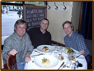 At dinner