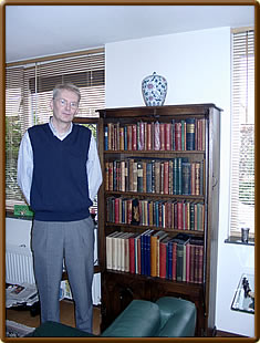 Bert Corneth in front of his "treasures".
