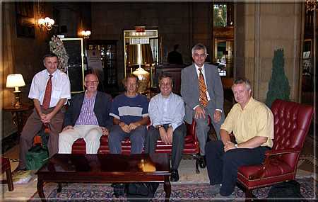 At the New York Athletic Club: Michael Negele, Calle Erlandsson, Jurgen Stigter, Andy Ansel, Michael Clapham and Eric Ruch