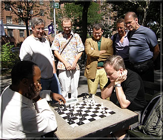 Andy Ansel, Claes Løfgren, Guy van Habberney, Jurgen Stigter and Phil McCready as kibitzers