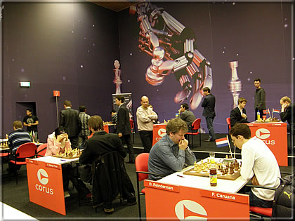 A view of the playing area