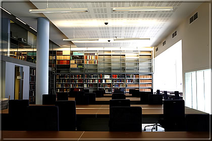 On the inside of the Special Collections